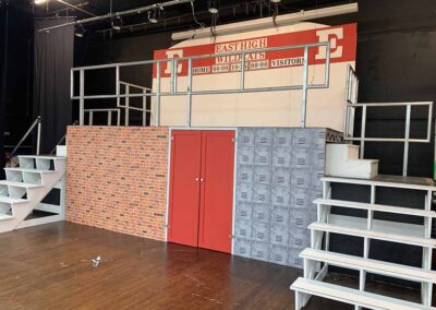 Slick Events: stage and set builds for amateur dramatics productions - High School Musical stage set