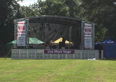 Live music stage hire from Slick Events Ltd Dorset.